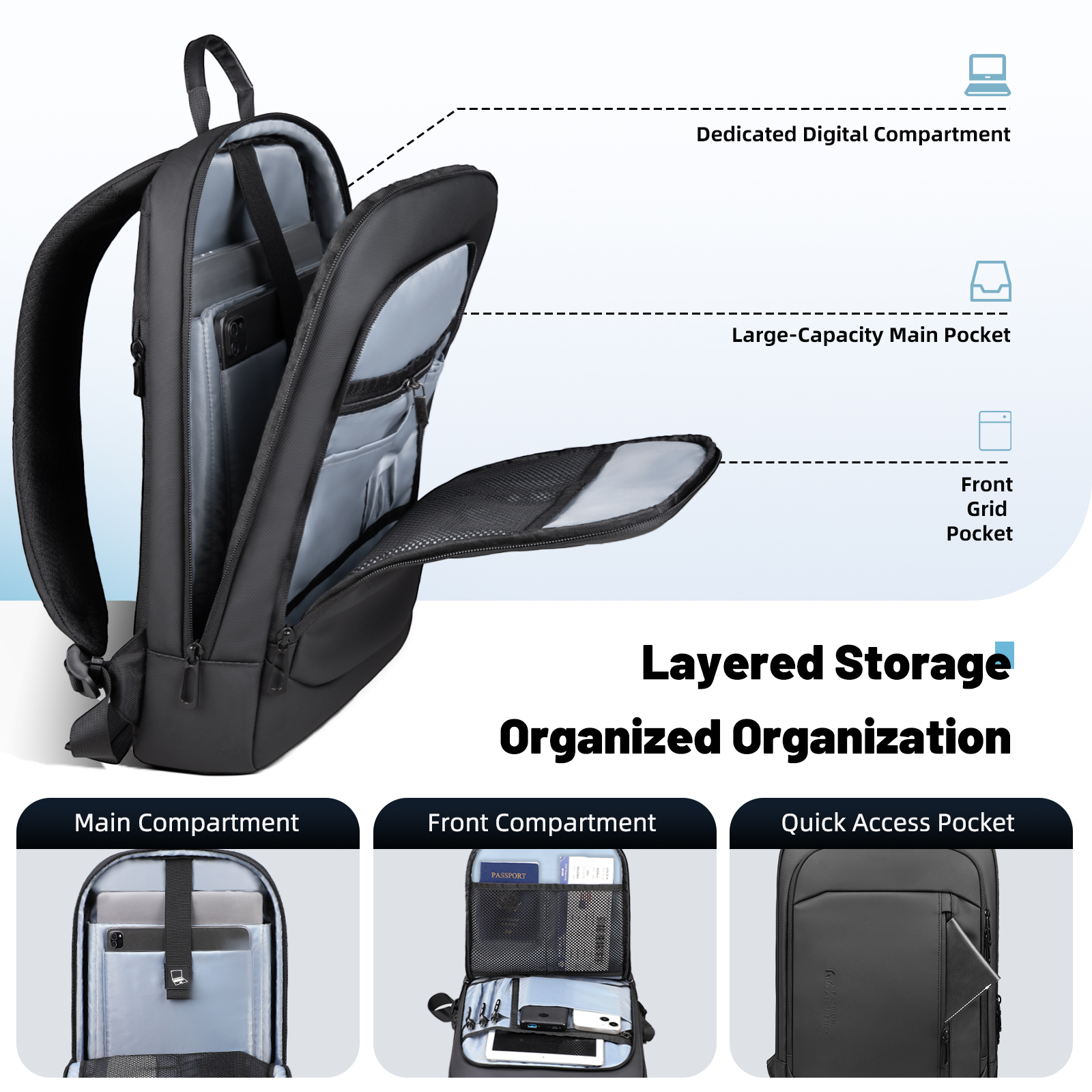 HK Lightweight Men's Business  – Laptop Bag Waterproof Bewertung und Preis