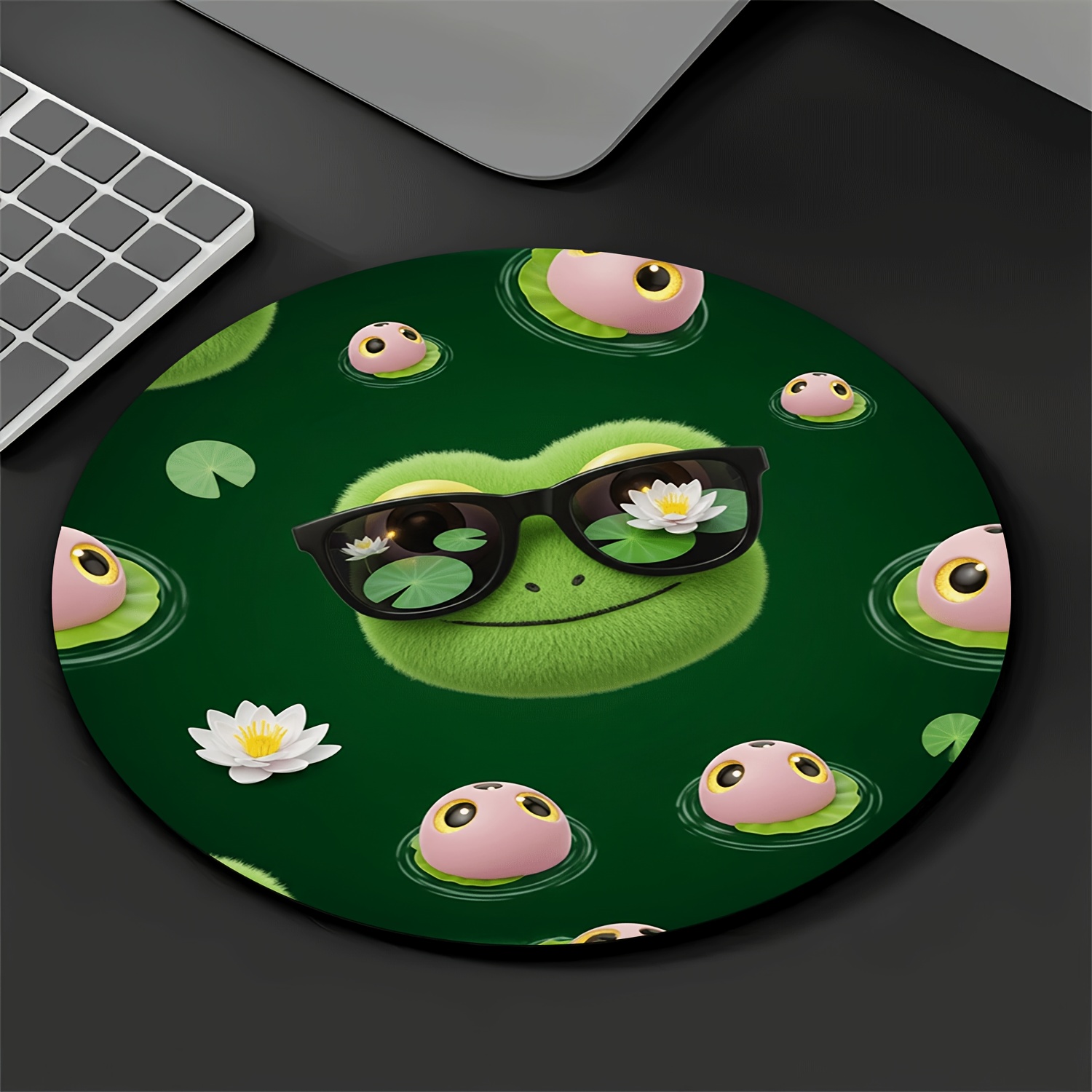 Adorable Frog with Lotus Patte – Laptop Accessories Design Bewertung und Preis