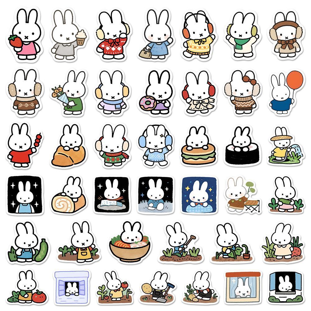 Miffy sticker cute cartoon sti – Laptop Accessories Design Bewertung und Preis