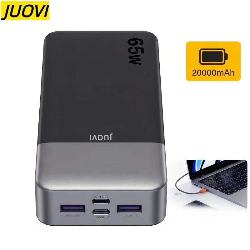 JUOVI 20000mAh Power Bank 65W  – Laptop Accessories Design Bewertung und Preis
