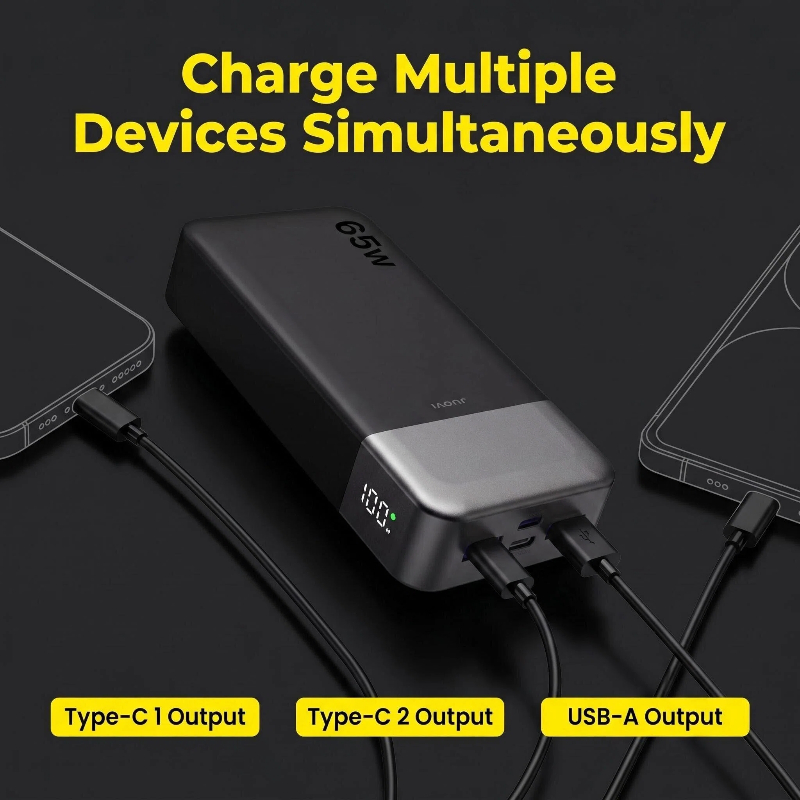 JUOVI 20000mAh Power Bank 65W  – Laptop Accessories Design Bewertung und Preis